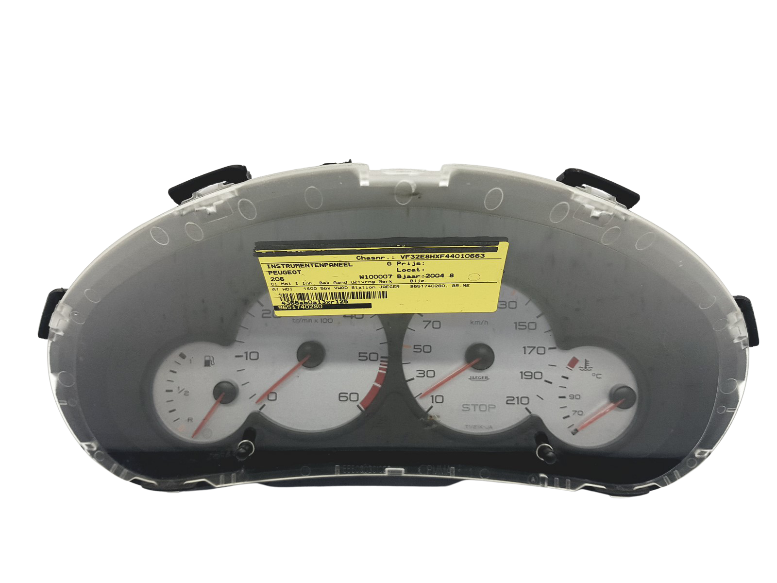 Nopeusmittari Peugeot 206 9651740280 000500805 49153 main product photo