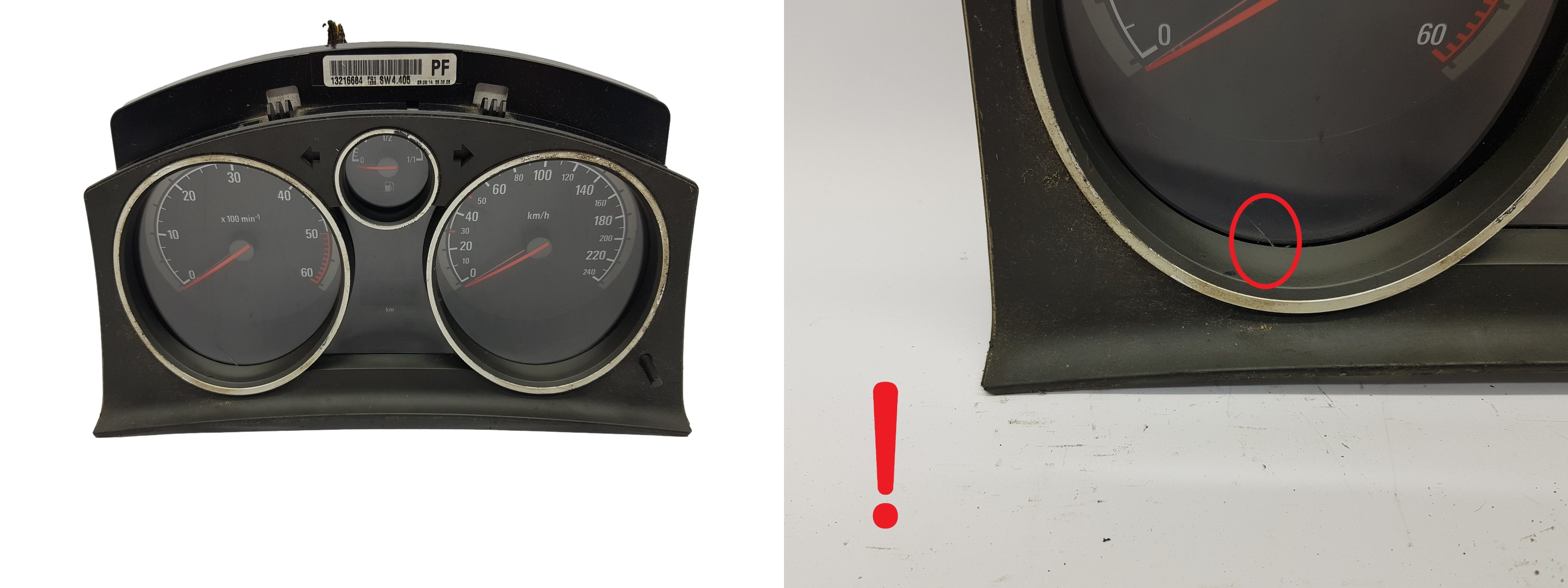 Kierroslukumittari Opel Astra H Zafira B 13216684PF 2593 main product photo