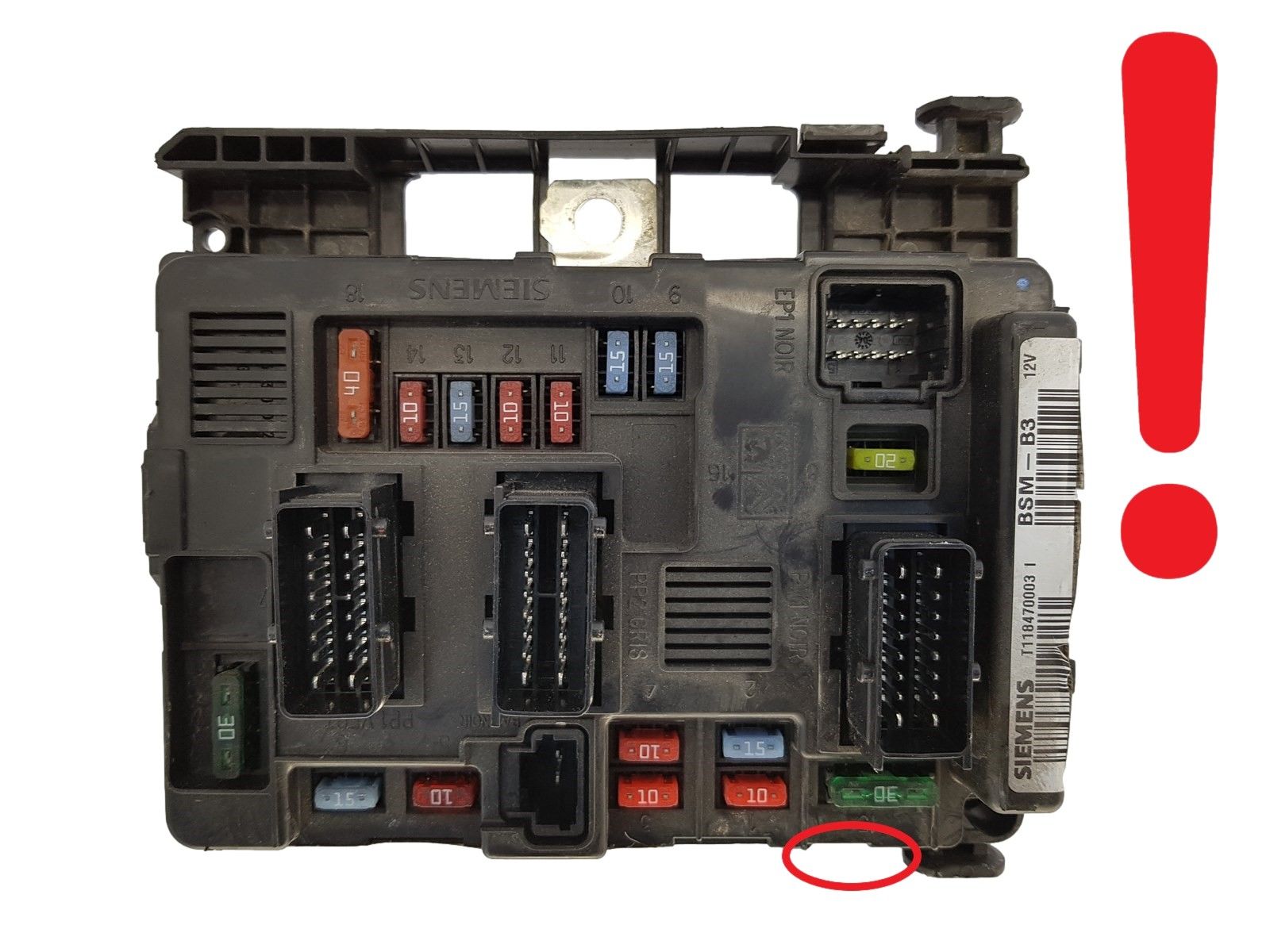 Ohjausyksikkö BSM-B3 T118470003I 9643498880 PSA Siemens 1253 main product photo