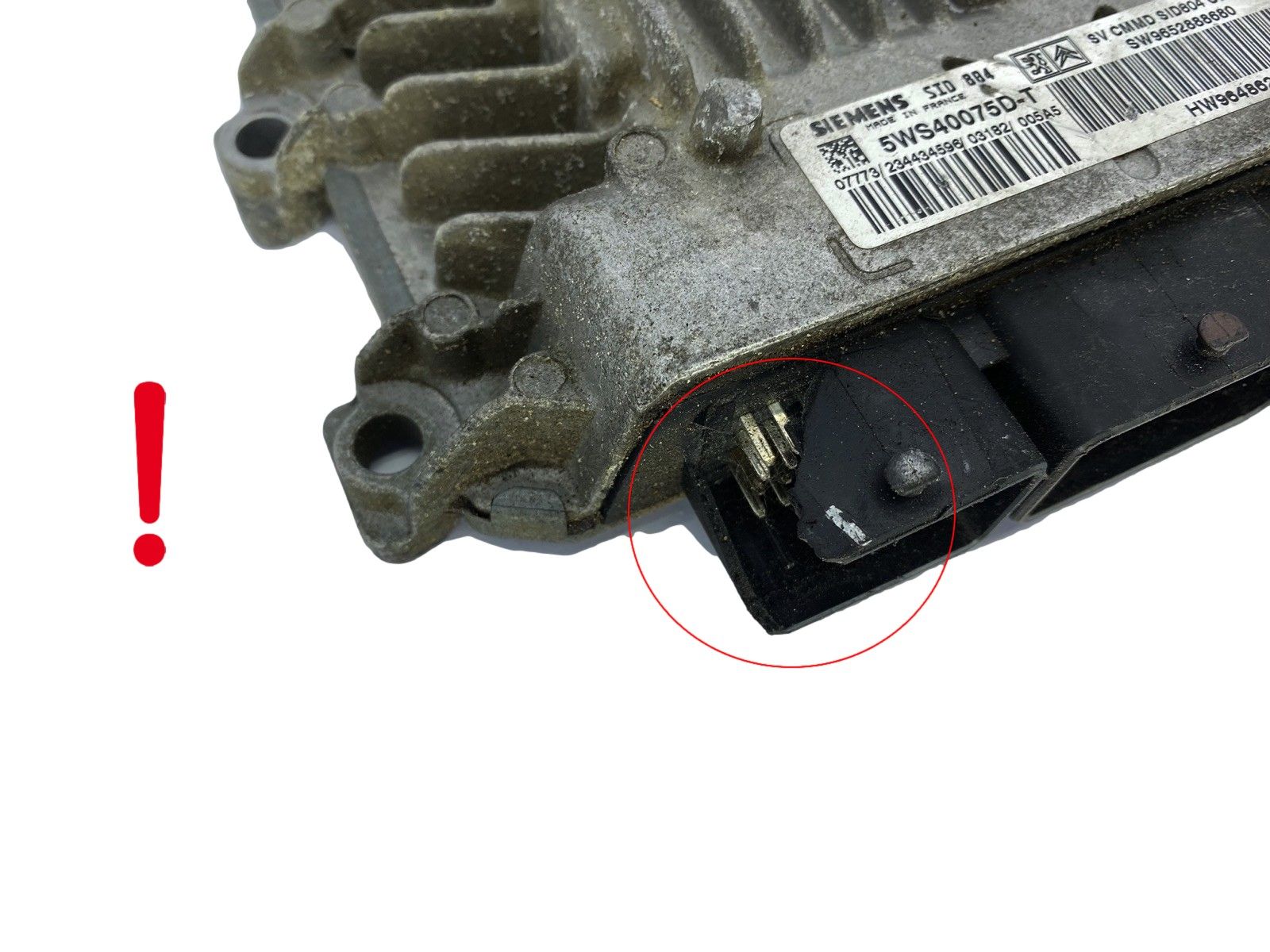 Ohjausyksikkö 5WS40075D-T 9652888680 9648624280 PSA Siemens 48027 main product photo
