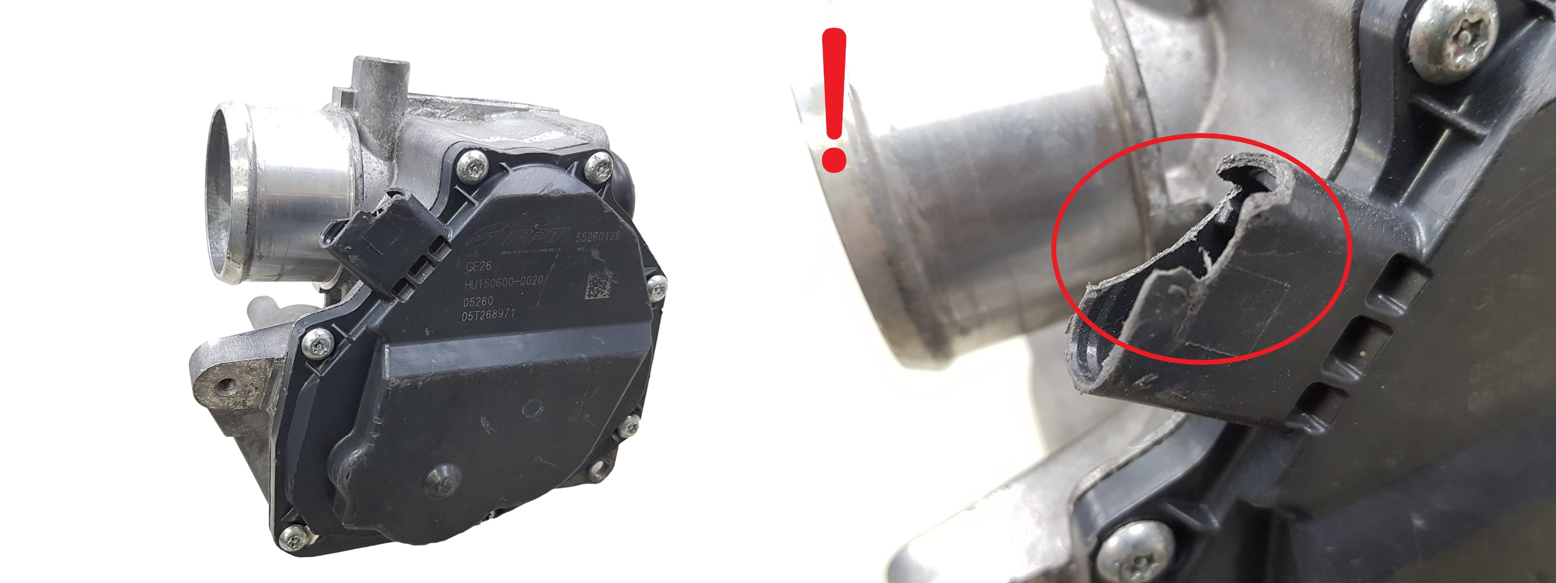 Kaasuläpän venttiili EGR Fiat Opel 55260126 HU150600-0020 1.3 CDTI 3057 main product photo