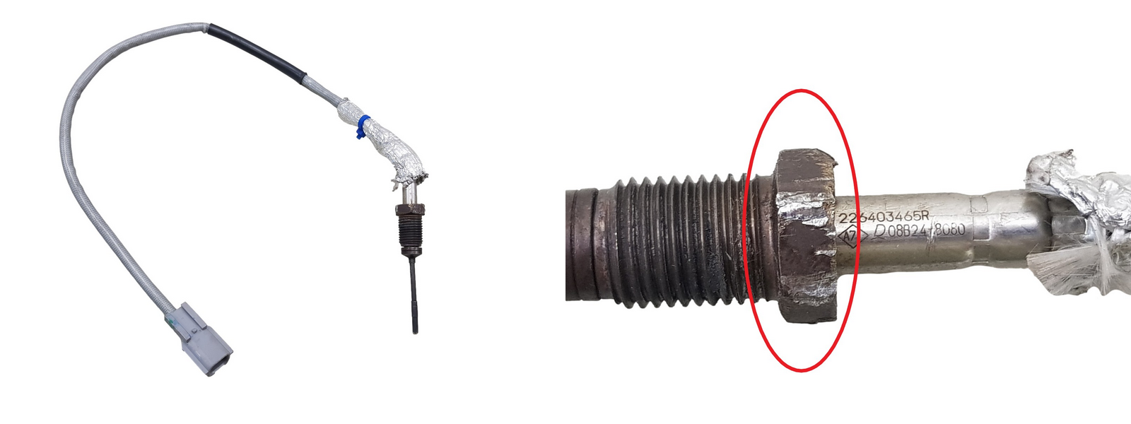 Pakokaasun Lämpötila-anturi 226403465R 2.0 DCI Renault Nissan 800km main product photo