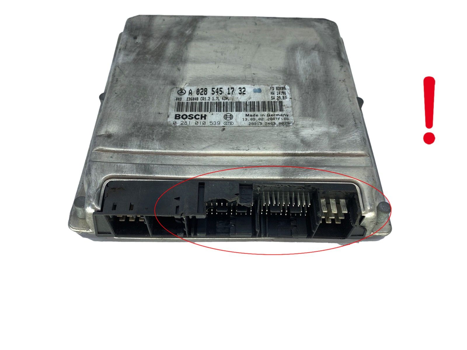 Ohjausyksikkö A0285451732 0281010539 Mercedes Bosch main product photo