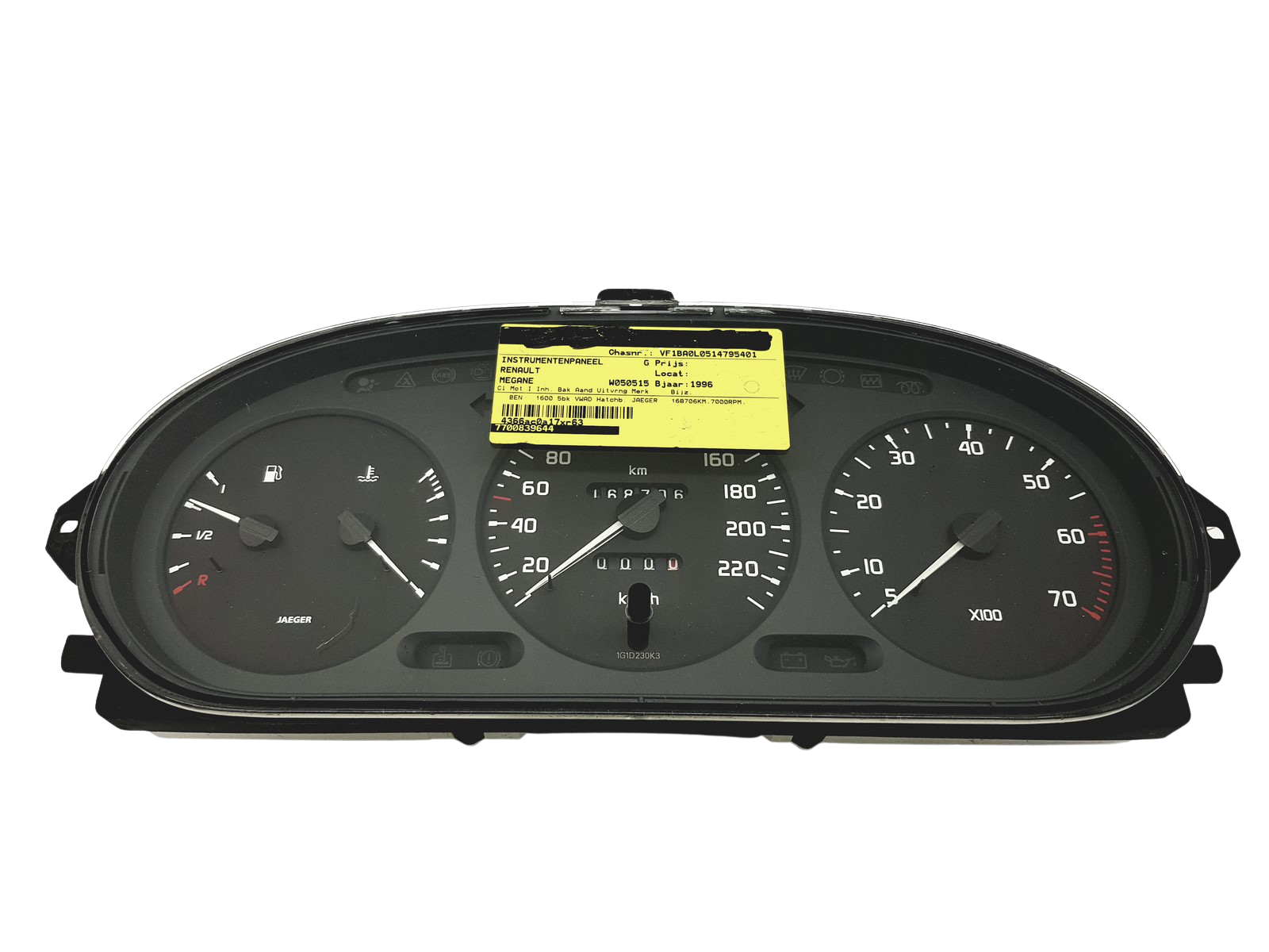 Kierroslukumittari Renault Megane 1 Scenic 1 7700839644 49556 main product photo