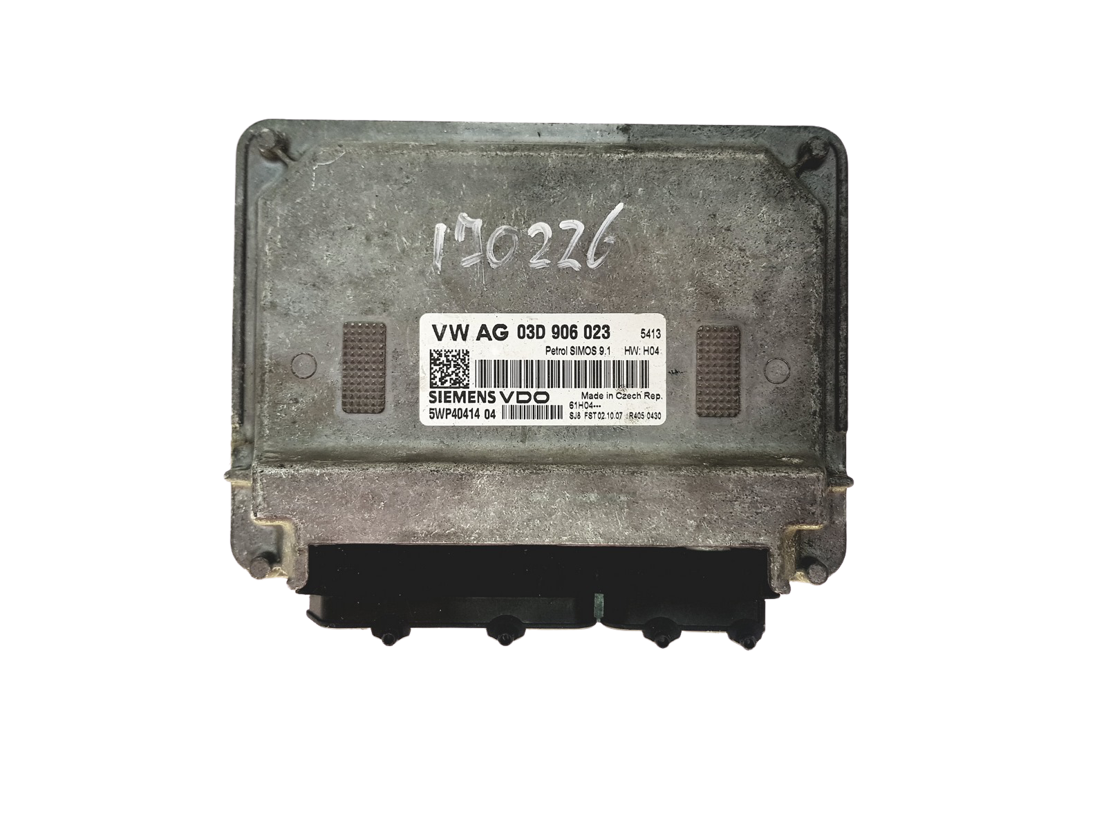 Ohjausyksikkö 03D906023 5WP40414 04 VW Siemens 29580 main product photo