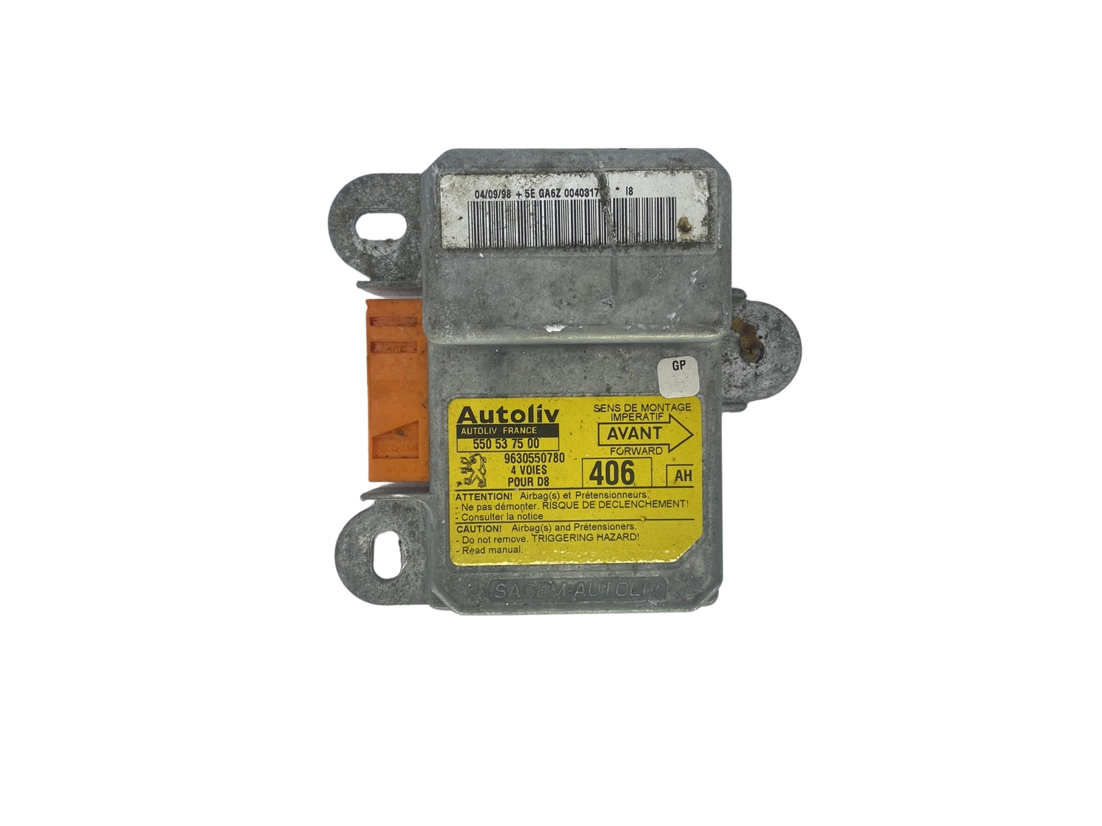 Ohjausyksikön moduuli 550537500 9630550780 PSA Autoliv main product photo
