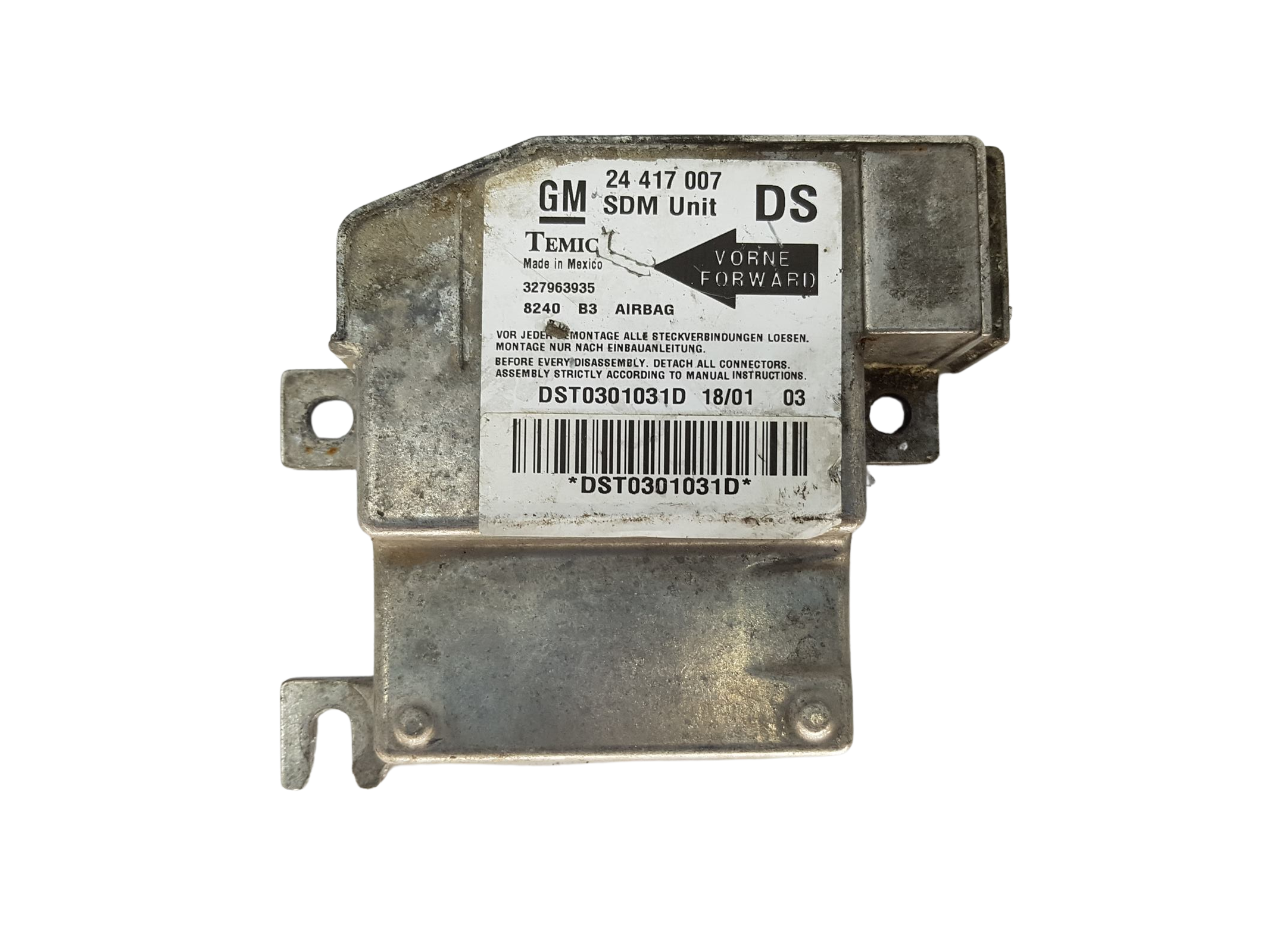 Ohjausyksikön moduuli 24417007 327963935 Opel Temic 15260 main product photo