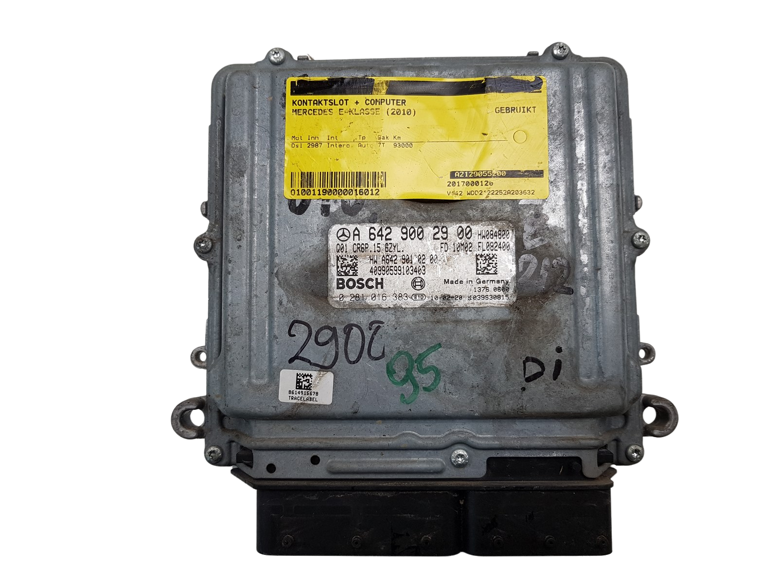 Ohjausyksikkö Mercedes-Benz E A6429002900 0281016383 3.0 CDI 1079 main product photo