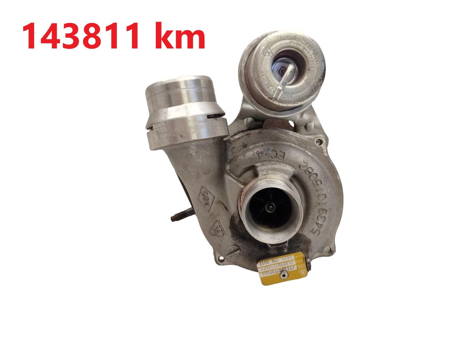 Turboahdin Renault Dacia 1.5 dci 54359700012 478276H307056 143811 km main product photo