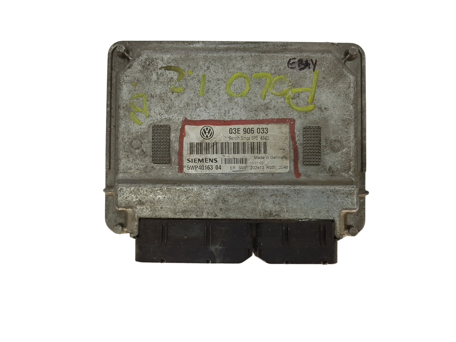 Ohjausyksikkö 03E906033 5WP40163 04 VW Siemens 16082 main product photo
