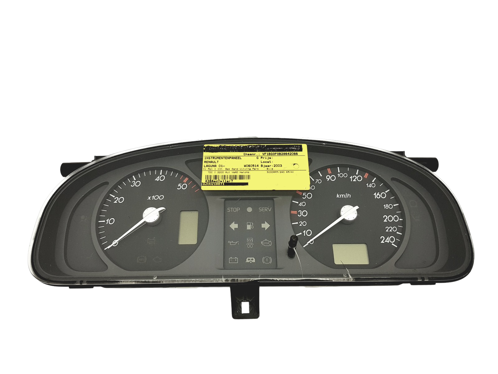 Kierroslukumittari Renault Laguna 2 8200218871 B 44828 main product photo