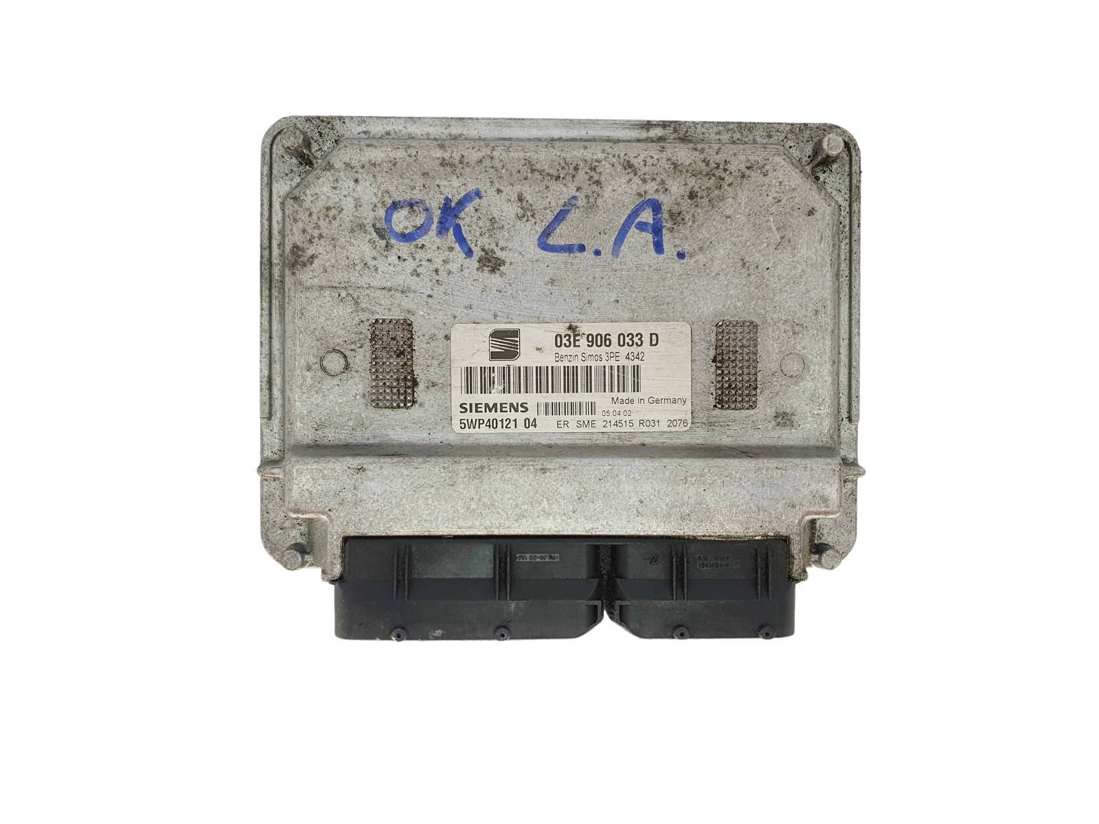 Ohjausyksikkö 03E906033D 5WP40121 04 Seat Siemens 46230 main product photo