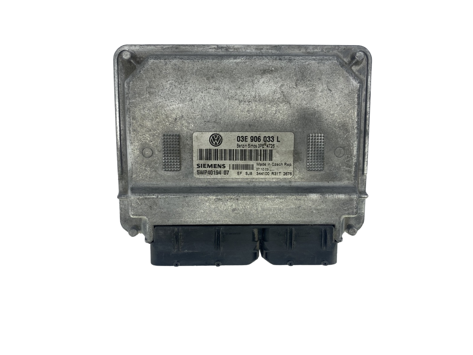 Ohjausyksikkö 03E906033L 5WP40194 07 VW Siemens 50768 main product photo