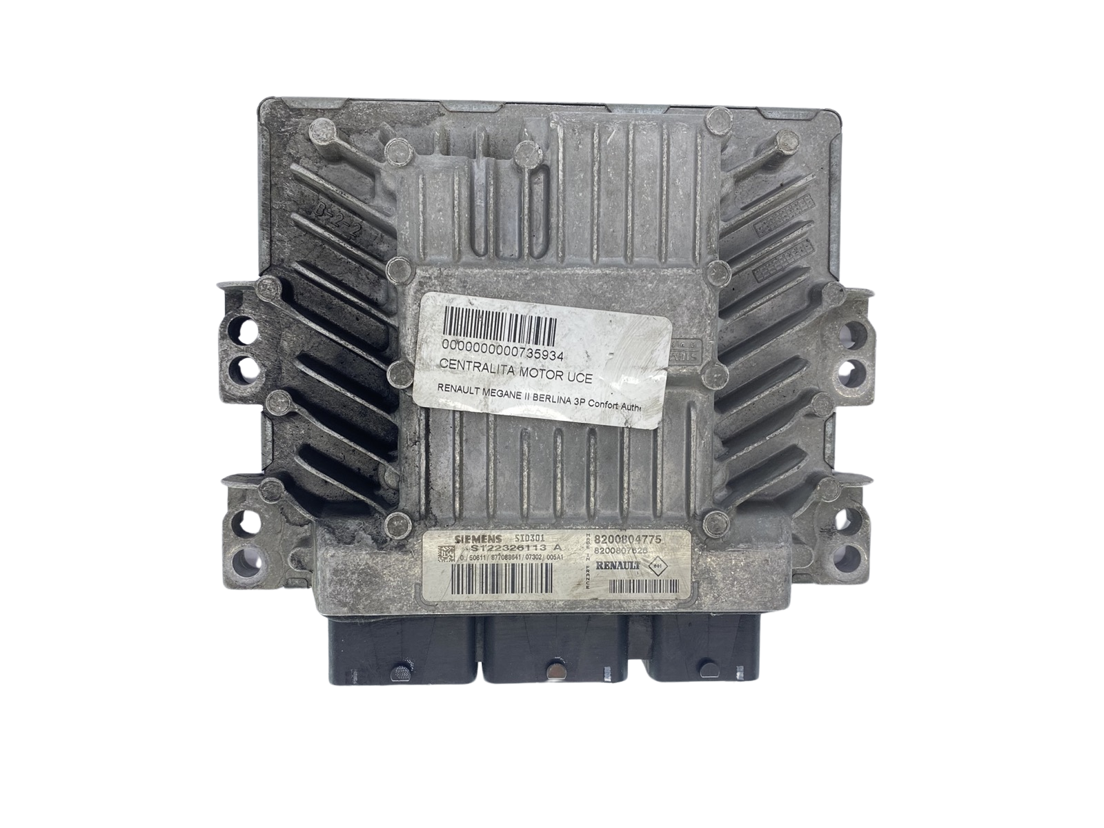 Ohjausyksikkö S122326113A 8200804775 8200807626 Renault Siemens 63522 main product photo