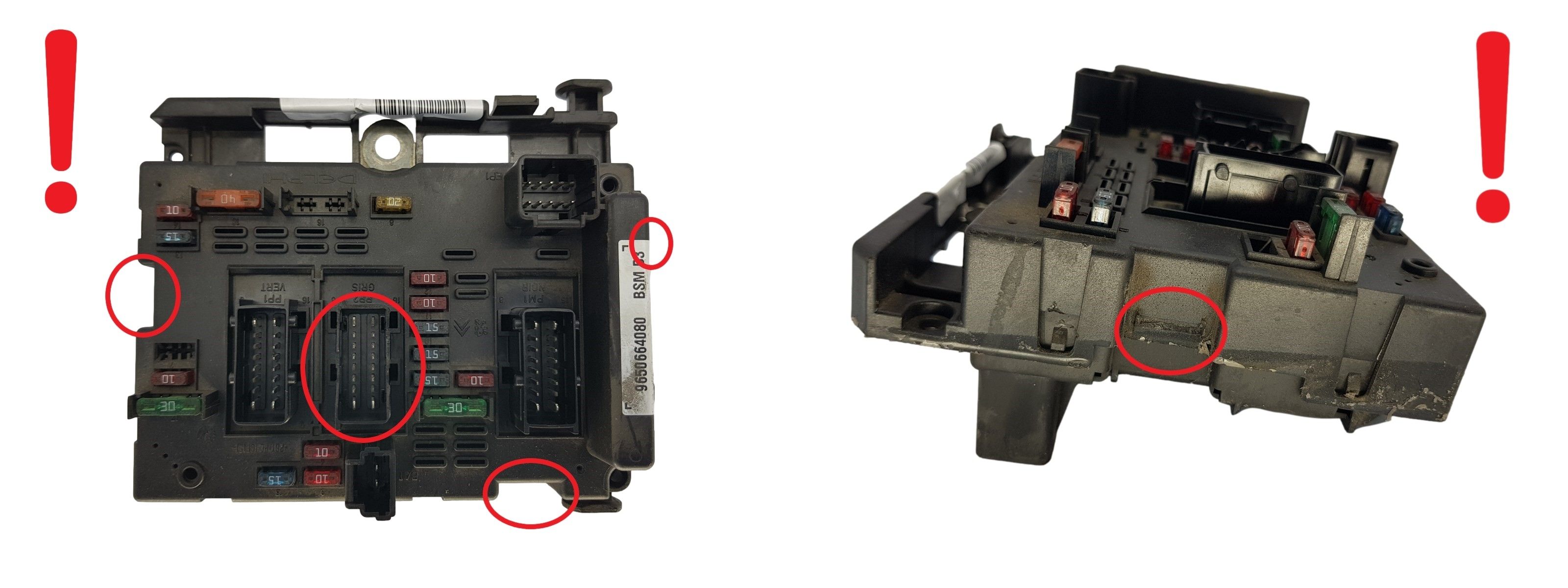 Ohjausyksikkö BSM B3 9650664080 PSA Delphi 1678 main product photo