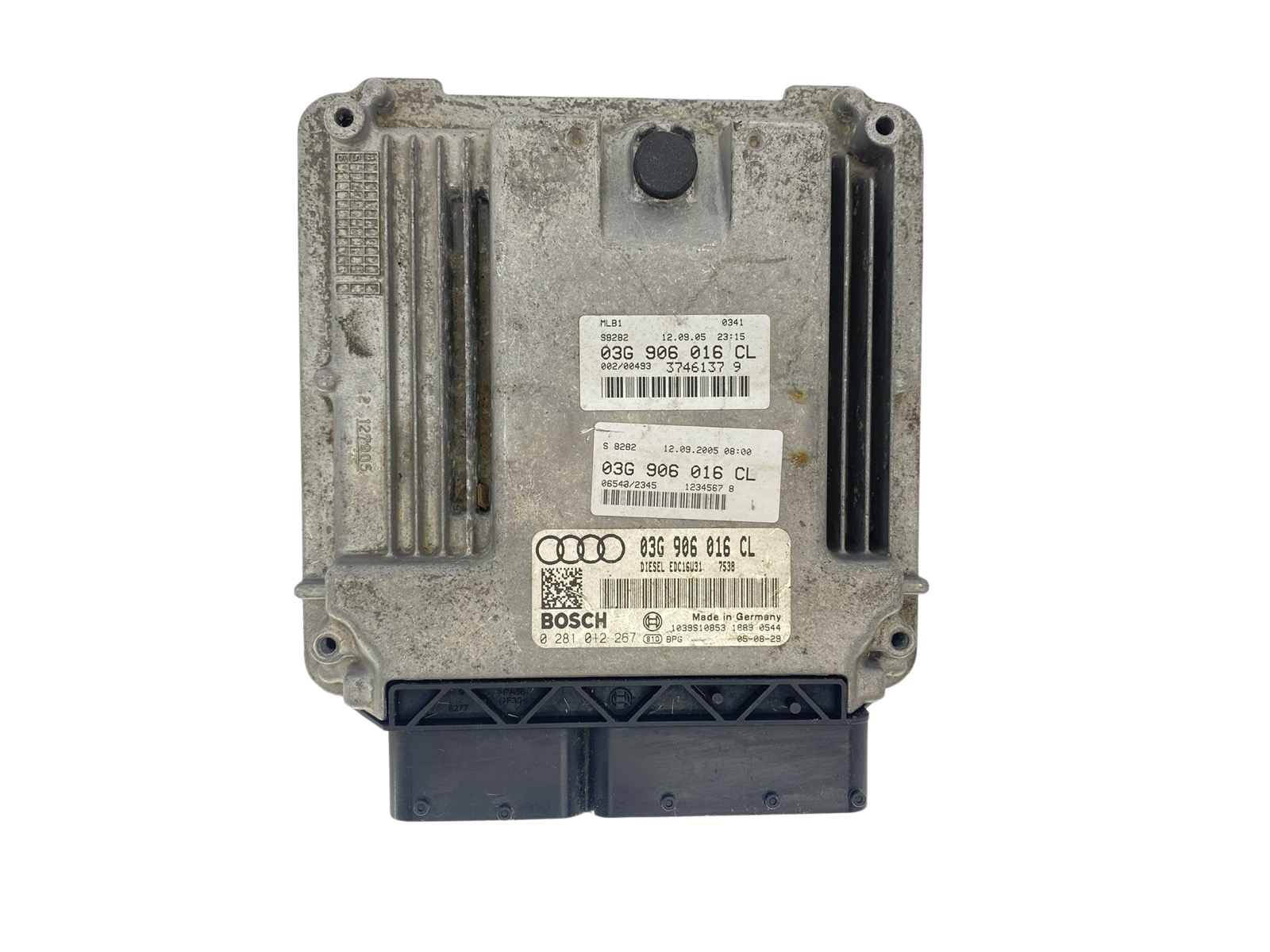 Ohjausyksikkö 03G906016CL 0281012267 Audi Bosch main product photo
