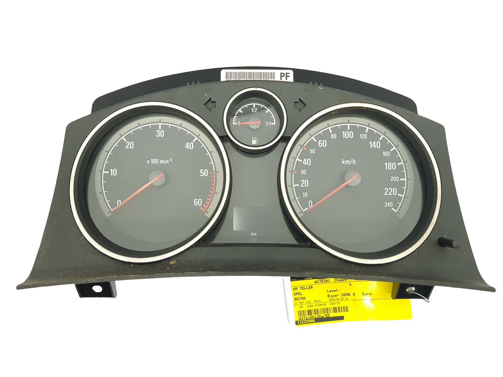 Kierroslukumittari Opel Astra H Zafira B 13216684PF 25613 main product photo