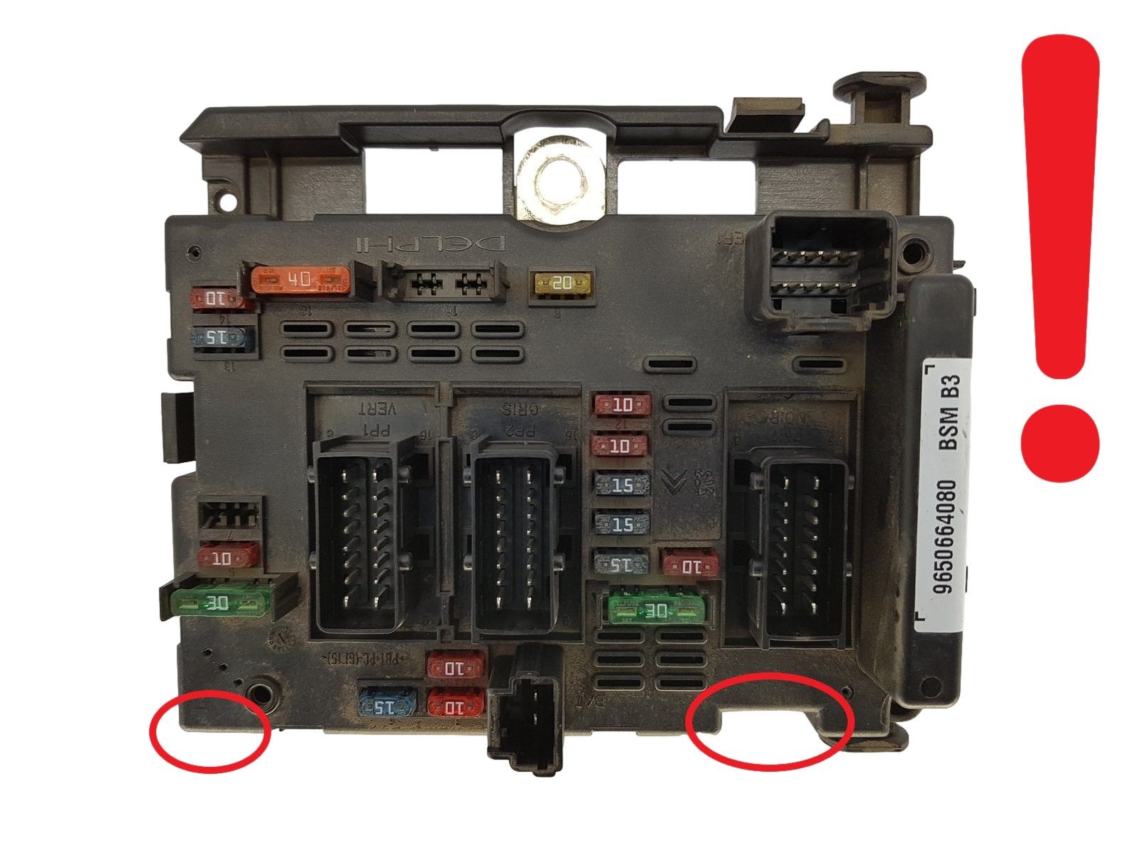 Ohjausyksikkö BSM B3 9650664080 PSA Delphi 1278 main product photo