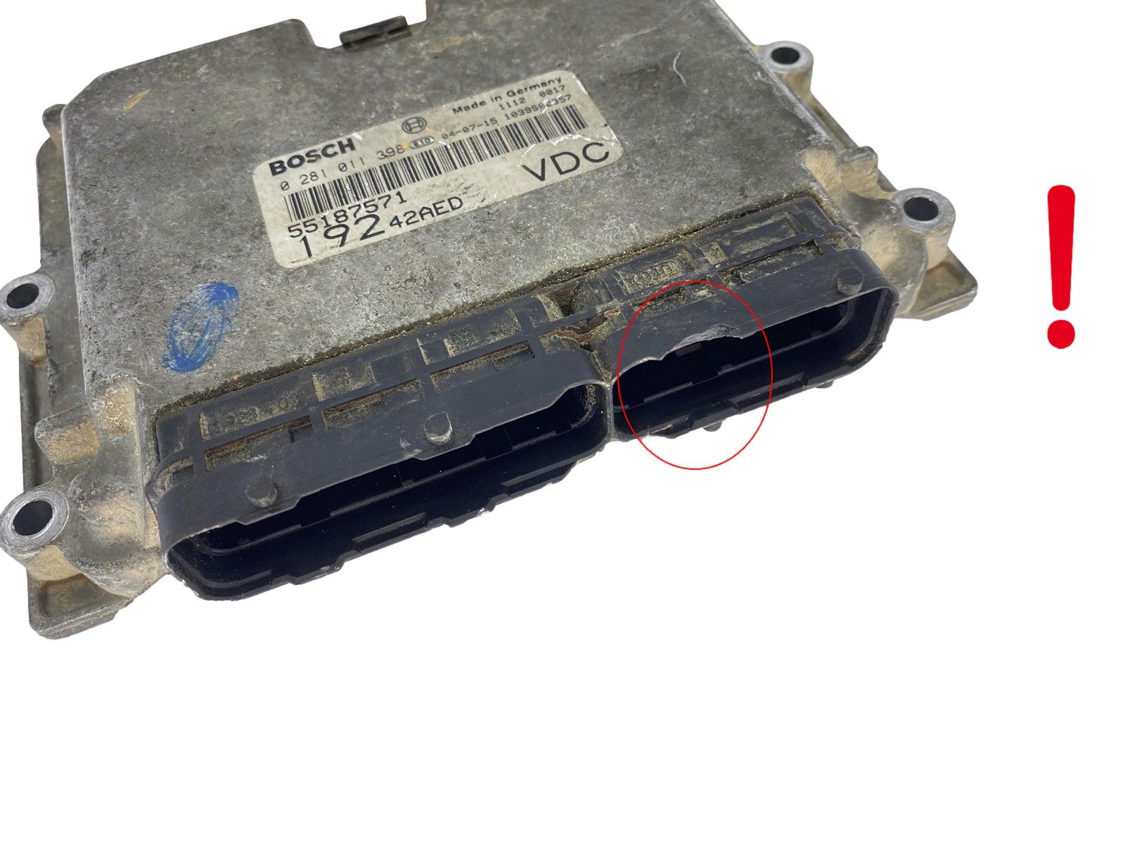 Ohjausyksikkö 55187571 0281011398 Fiat Bosch 61706 main product photo