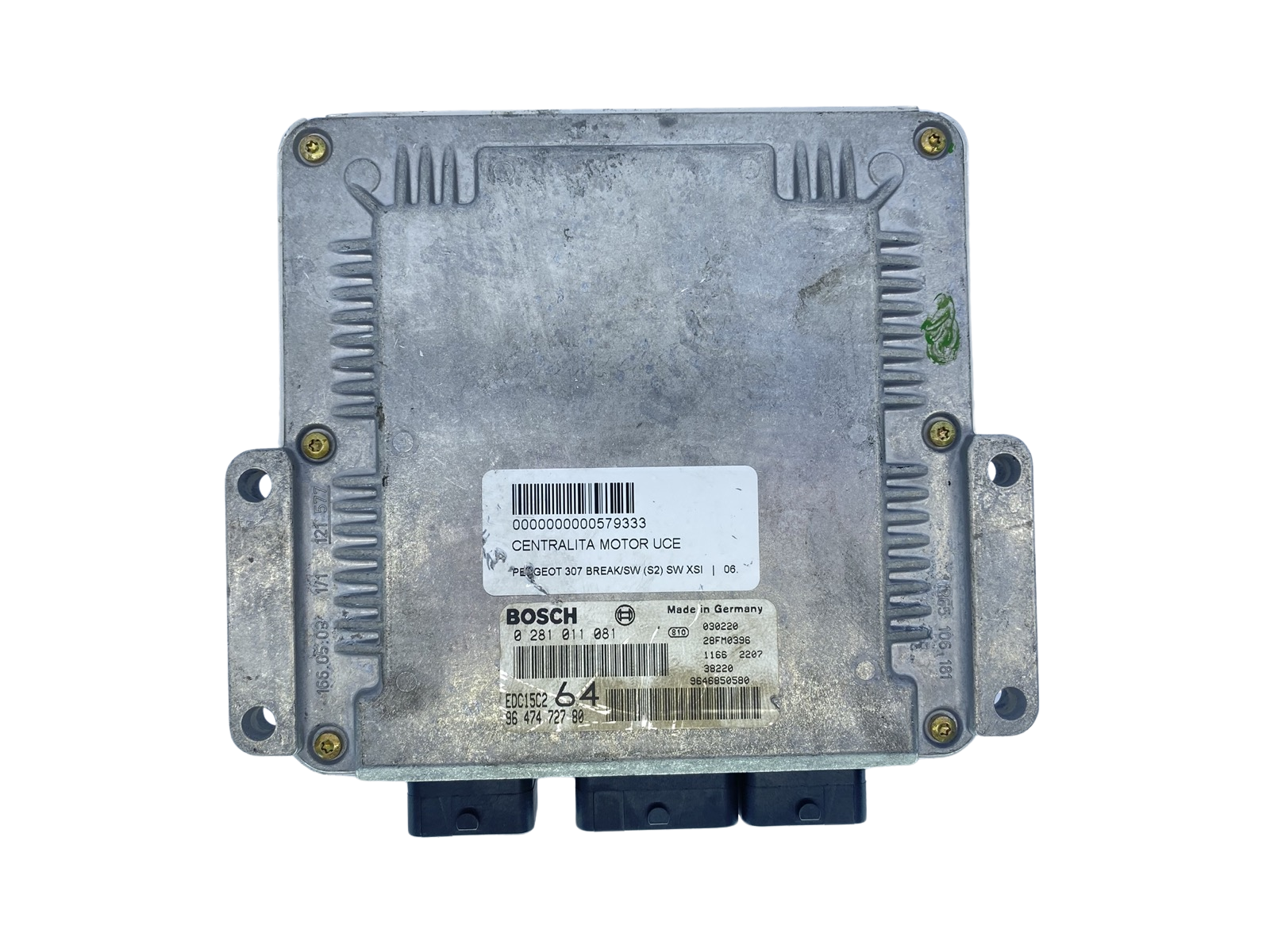Ohjausyksikkö 0281011081 9647472780 9646850580 PSA Bosch 63825 main product photo