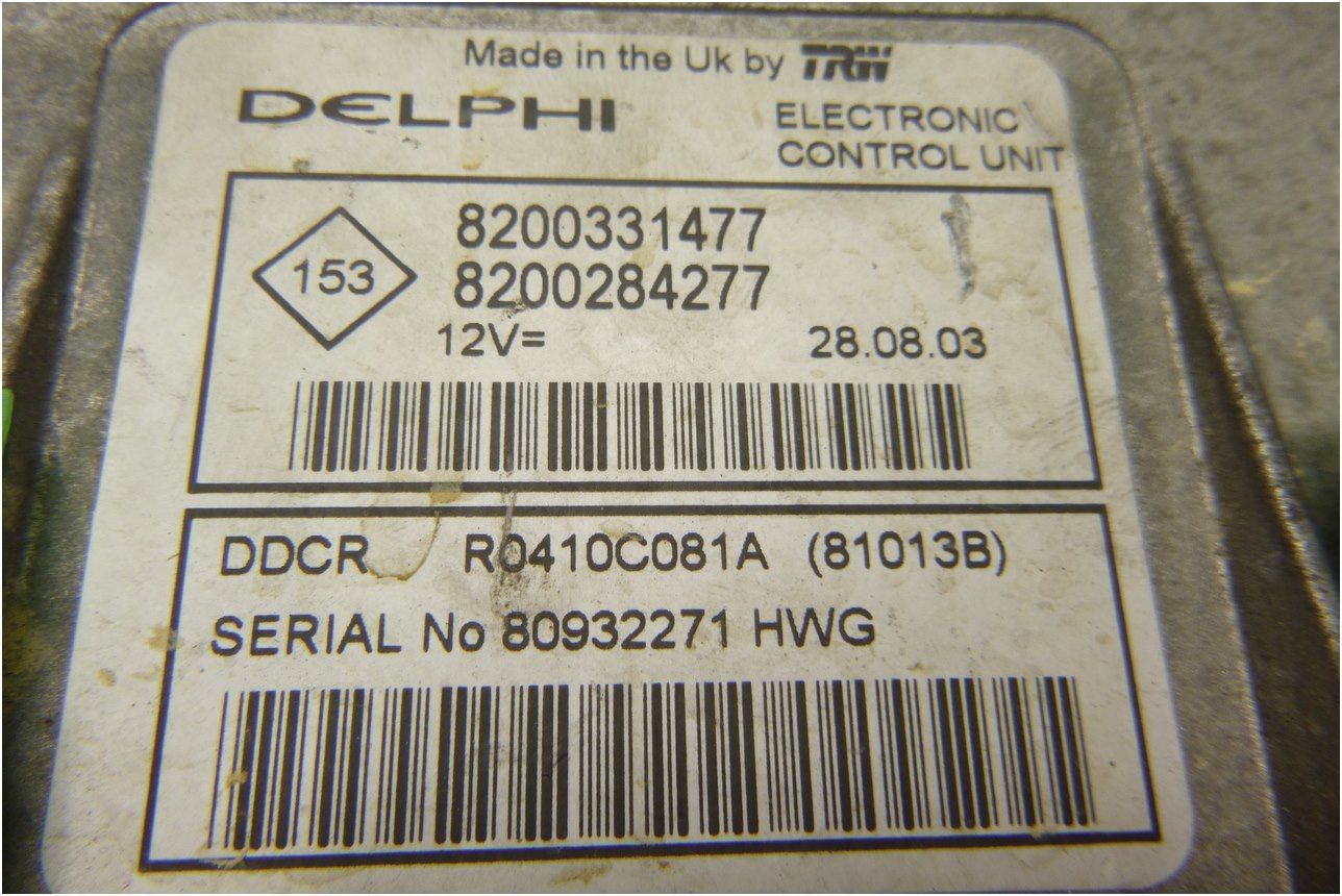Moottorin Ohjausyksikkö 8200331477 Renault Clio II 2 main product photo