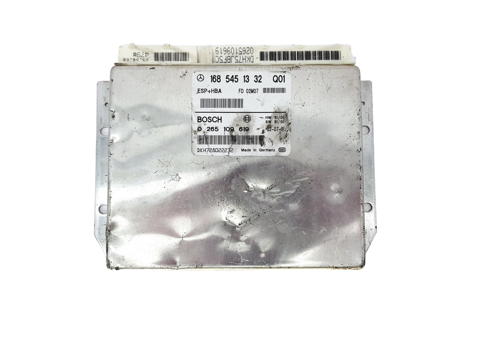 Ohjausyksikkö 1685451332Q01 0265109619 Mercedes Bosch 27809 main product photo