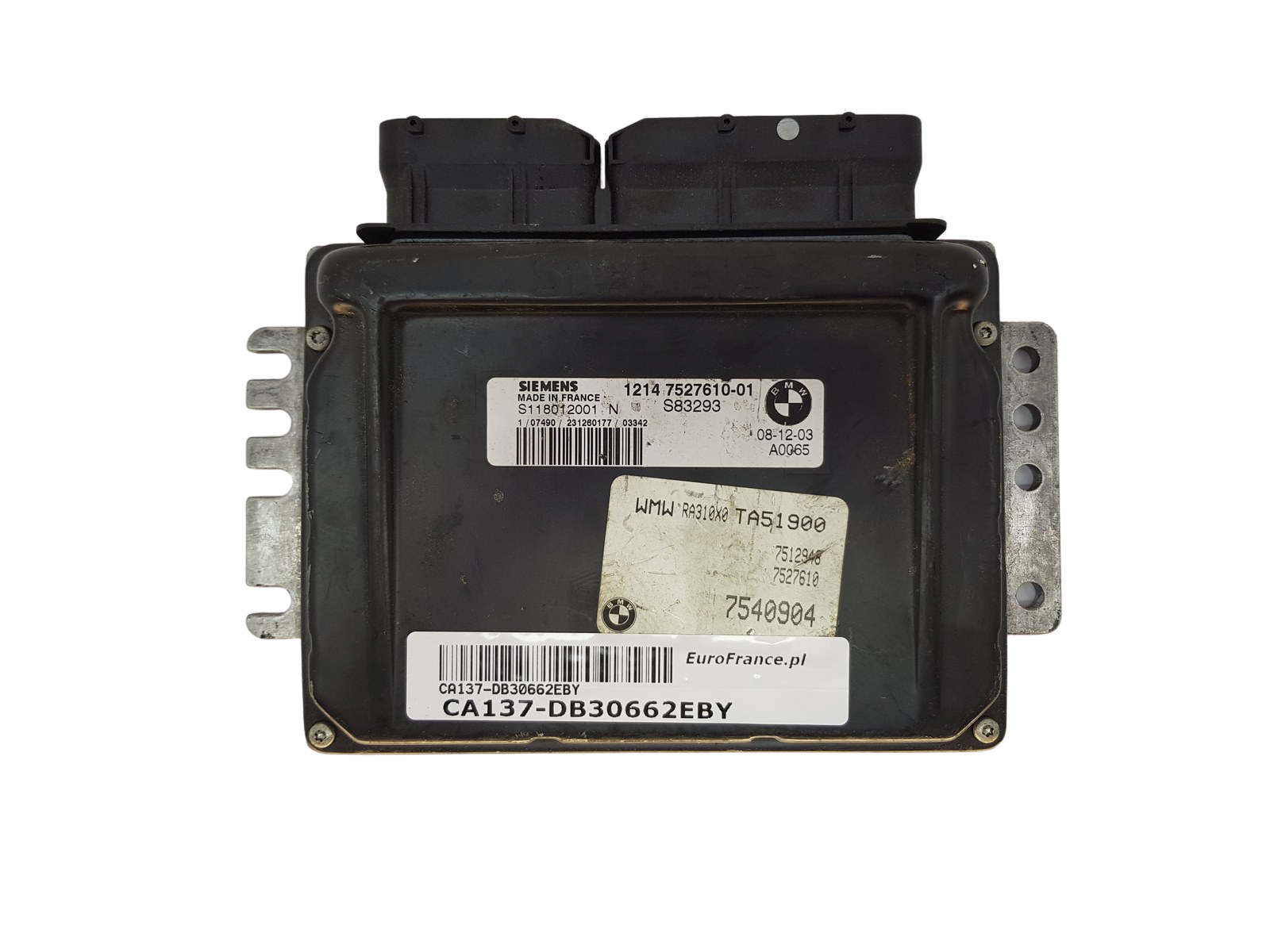 Ohjausyksikkö Mini 1214 7527610-01 S118012001N Siemens 30662 main product photo