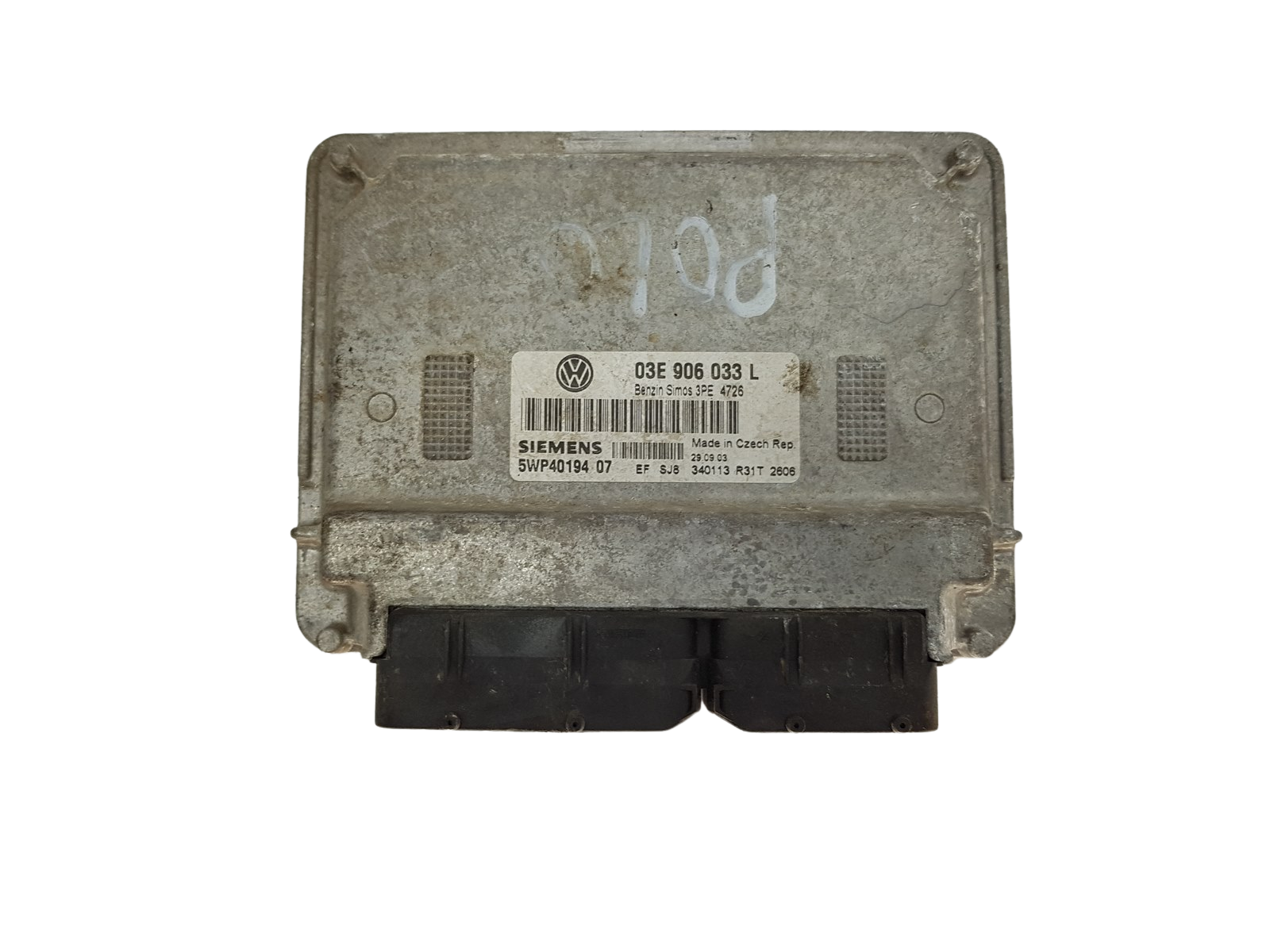 Ohjausyksikkö 03E906033L 5WP40194 07 VW Siemens 15876 main product photo