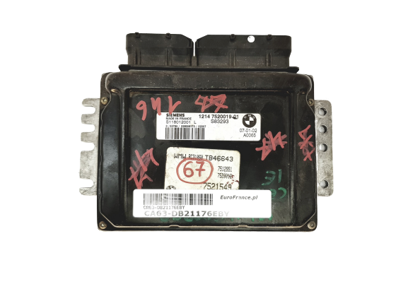Ohjausyksikkö Mini 1214 7520019-01 S118012001L Siemens 21176 main product photo