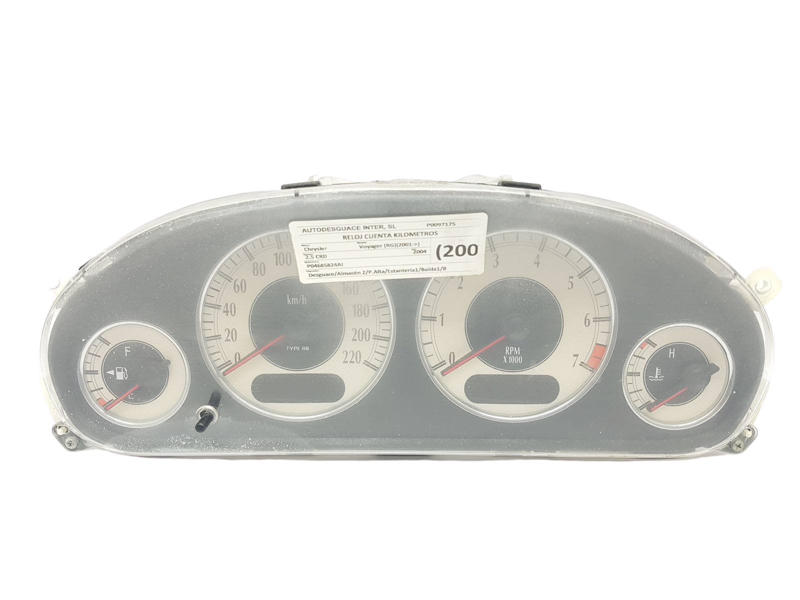 Nopeusmittari Chrysler Voyager P04685824AI main product photo