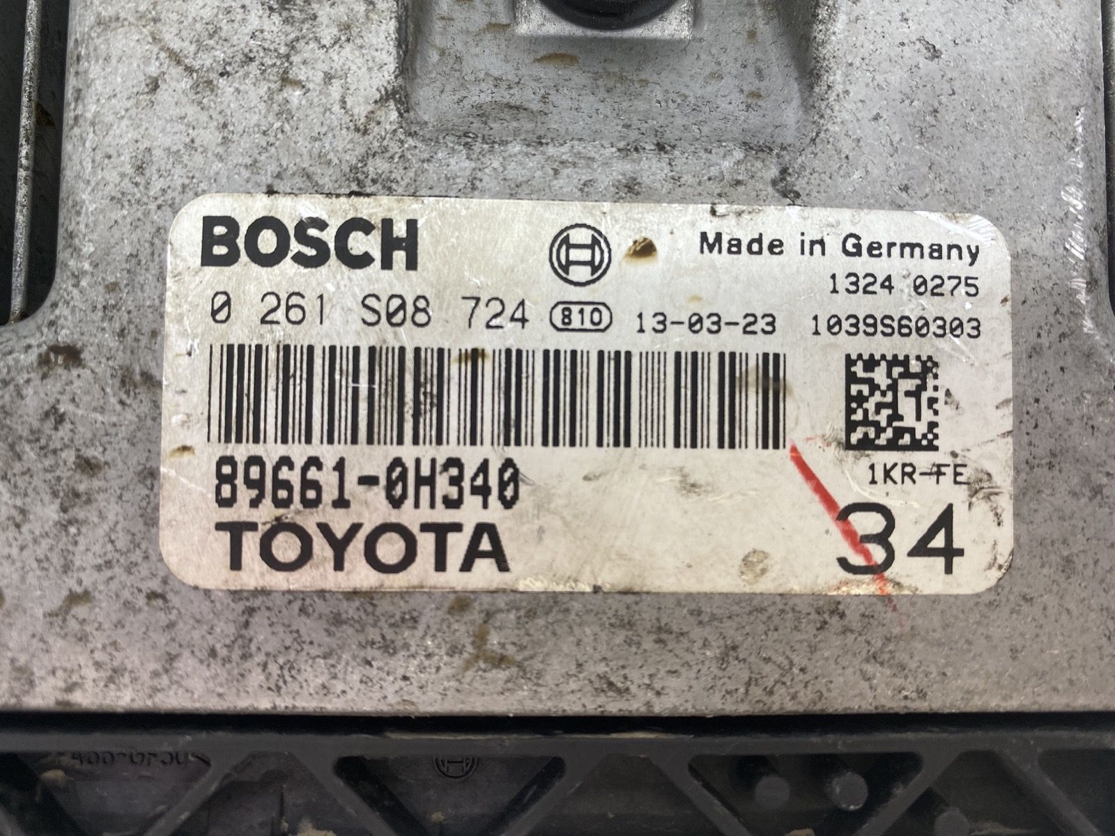 Ohjausyksikkö 89661-0H340 0261S08724 Toyota Bosch main product photo