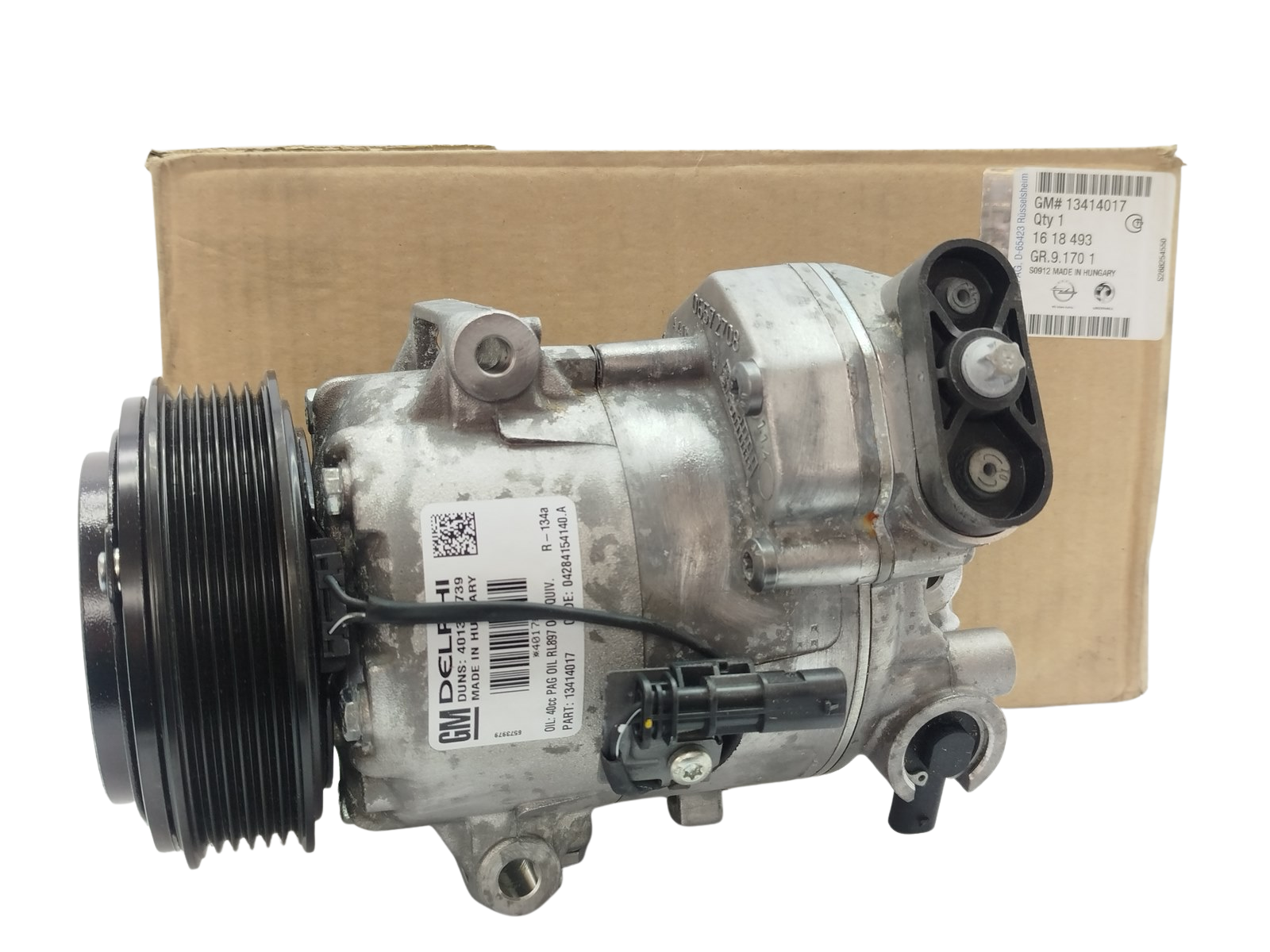 Ilmastoinnin Kompressori Uusi Alkuperäinen Opel Chevrolet 13414017 main product photo