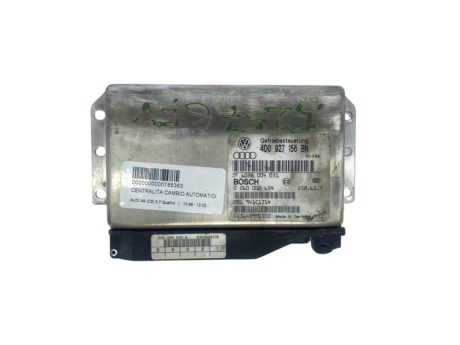 Vaihteiston Ohjausyksikkö 4D0927156BN 0260002654 Audi Bosch main product photo