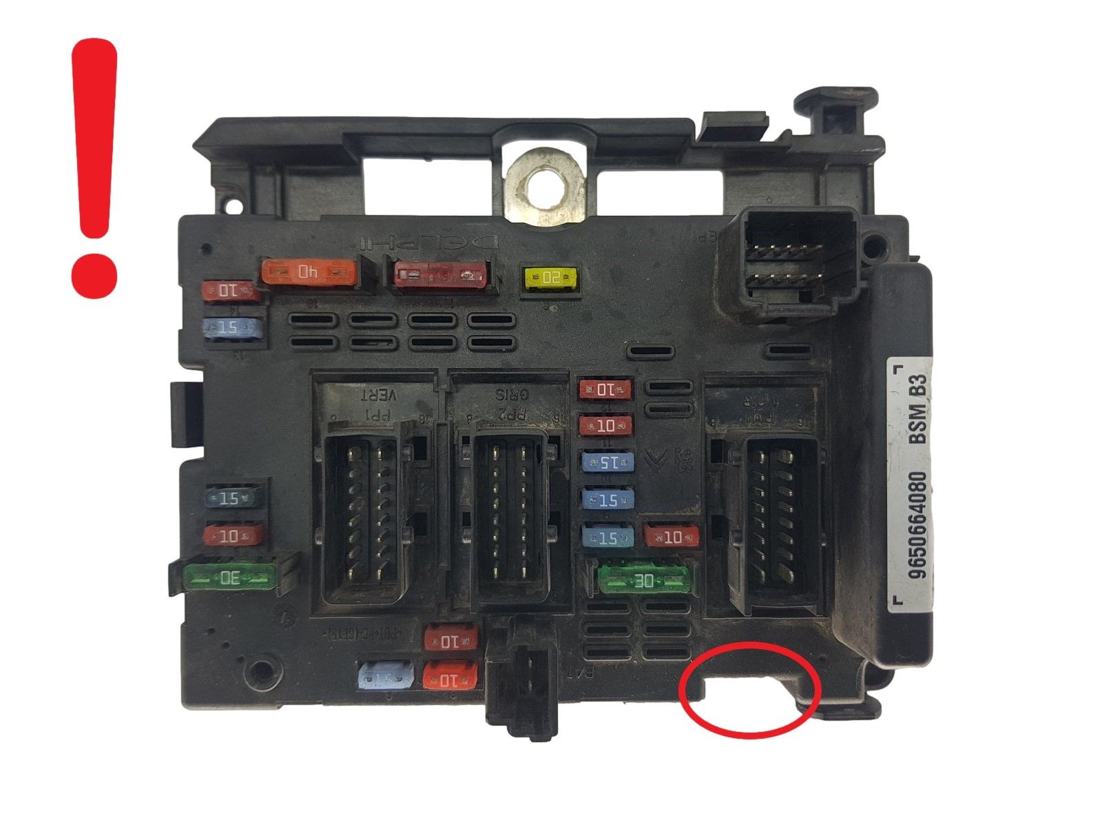 Ohjausyksikkö BSM B3 9650664080 PSA Delphi 1786 main product photo