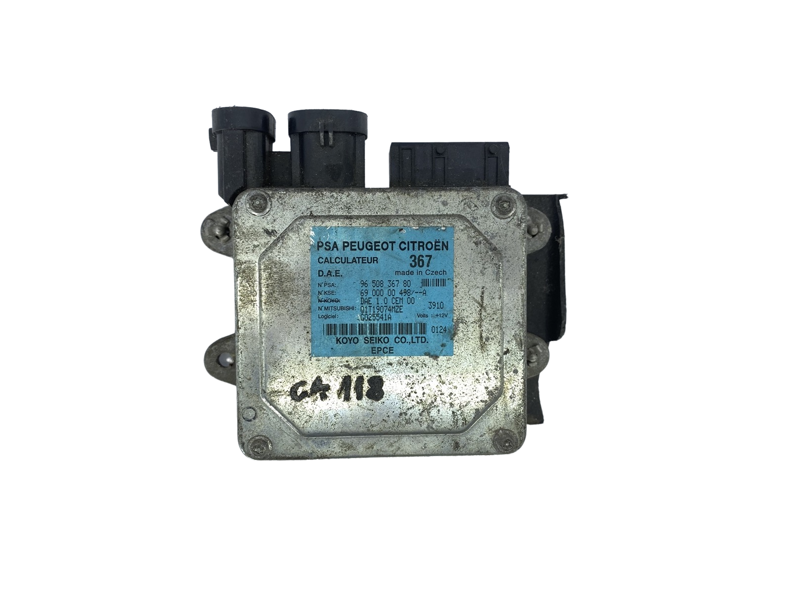 Ohjausyksikkö 9650836780 6900000498 Q1T19074MZE KOYO PSA 58229 main product photo