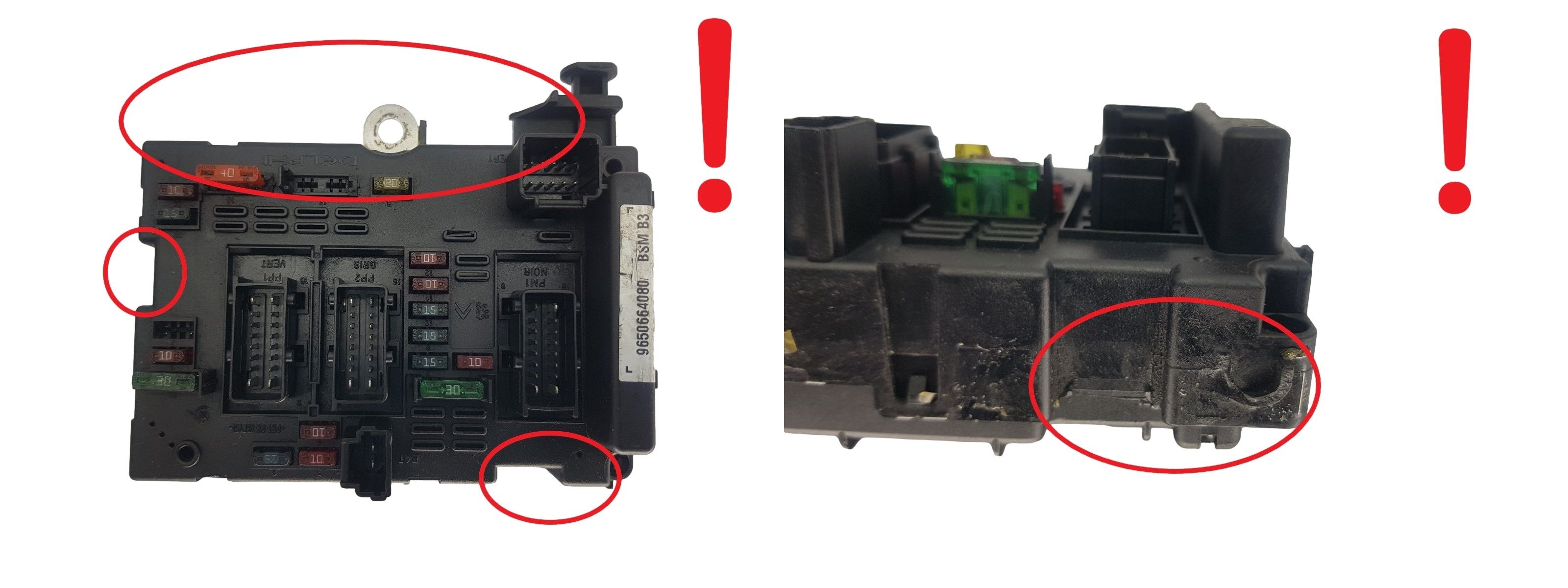 Ohjausyksikkö BSM B3 9650664080 PSA Delphi 2095 main product photo