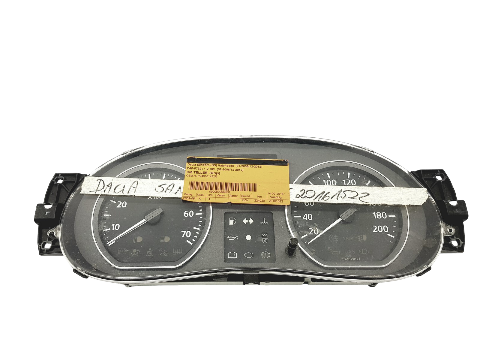 Kierroslukumittari Dacia Sandero 248101432R 52623 main product photo