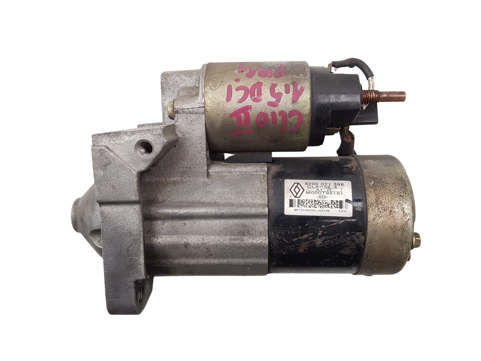 Käynnistin Renault 8200021396 M000T86181 1.5 DCI Mitsubishi main product photo