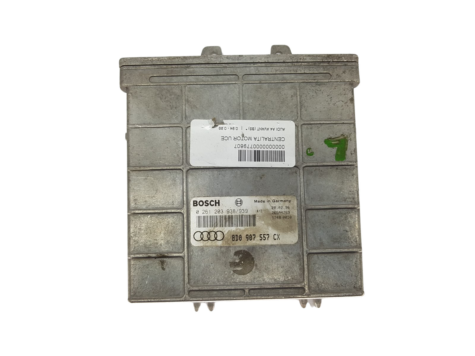 Moottorin Ohjausyksikkö 8D0907557CX 0261203938/939 Audi Bosch 3767 main product photo