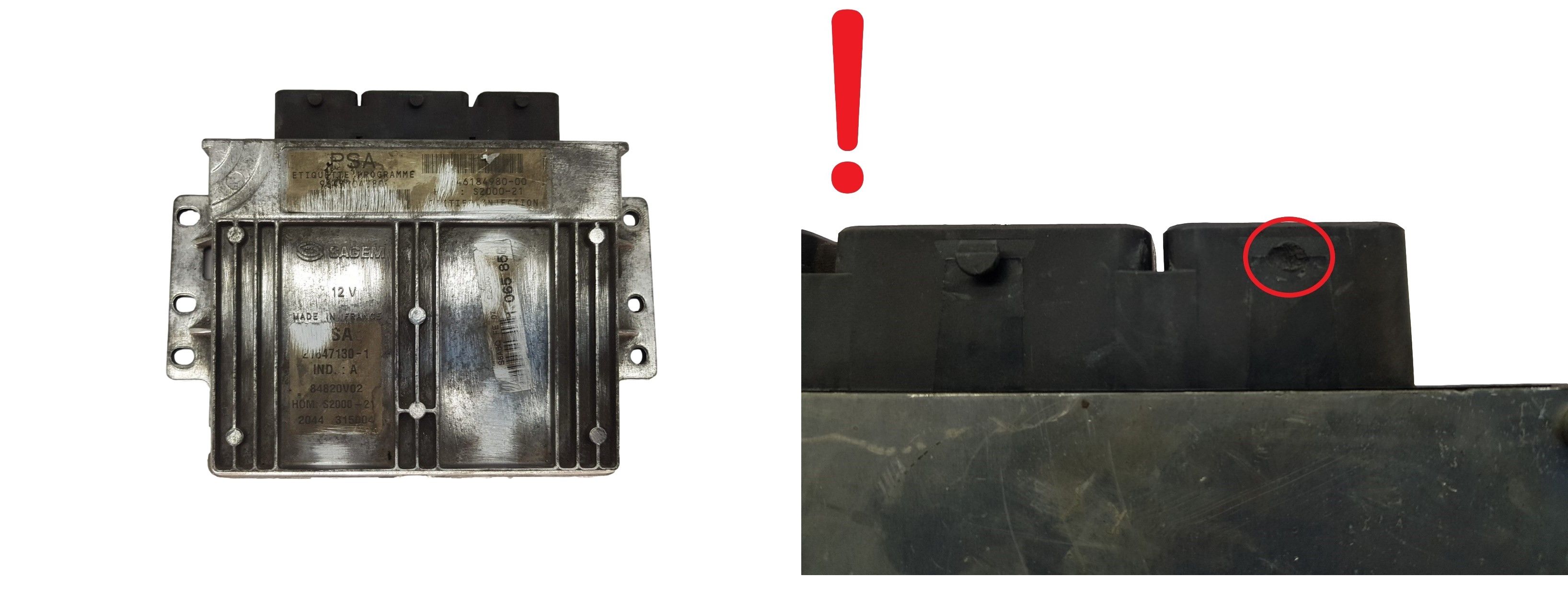 Ohjausyksikkö 9645704380 9646184980-00 21647130-1 PSA Sagem 3780 main product photo