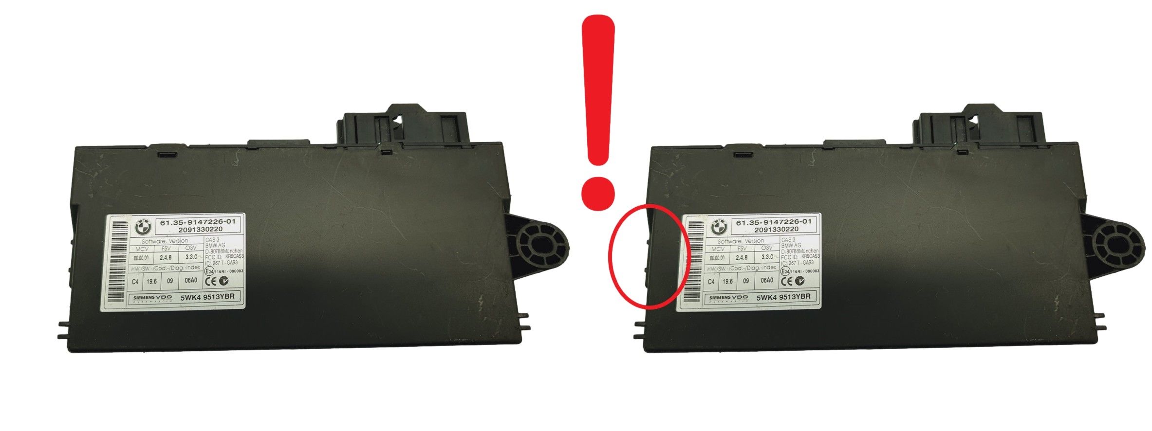 Ohjausyksikkö 61.35-9147226-01 5WK9513YBR BMW Siemens 68836 main product photo