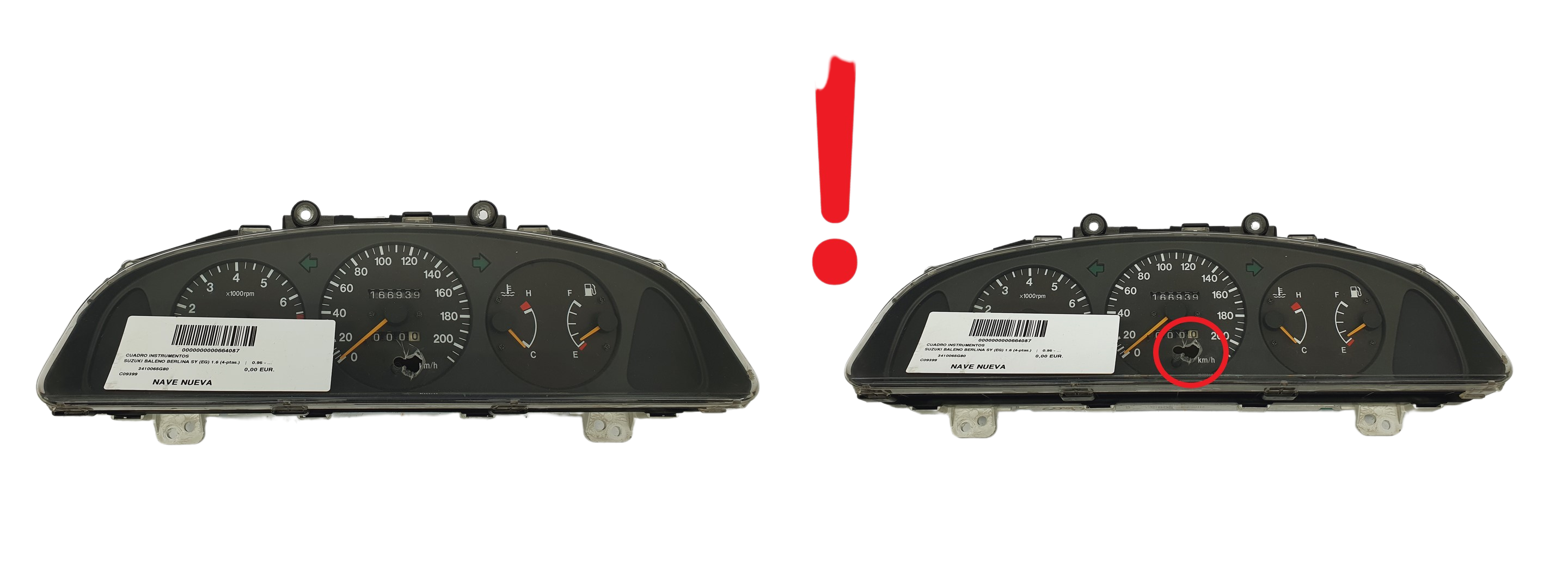 Kierroslukumittari Suzuki Baleno 34100-65G80 34100-5GA 58835 main product photo