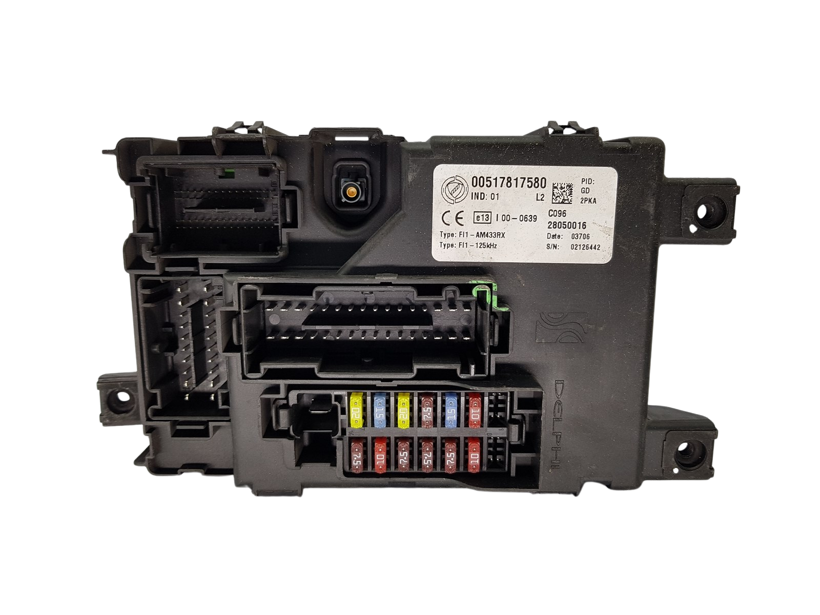 Sulaketaulu Fiat 00517817580 28050016 Delphi 20175 main product photo